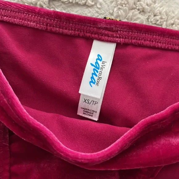 La Vie En Rose Aqua | Velour Velvet Bikini - Picture 8 of 8